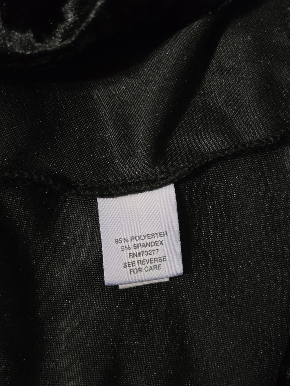 Mudd Classic Retro Style Black Crushed Velvet Asymmetrical Dress Size:L - Picture 7 of 8